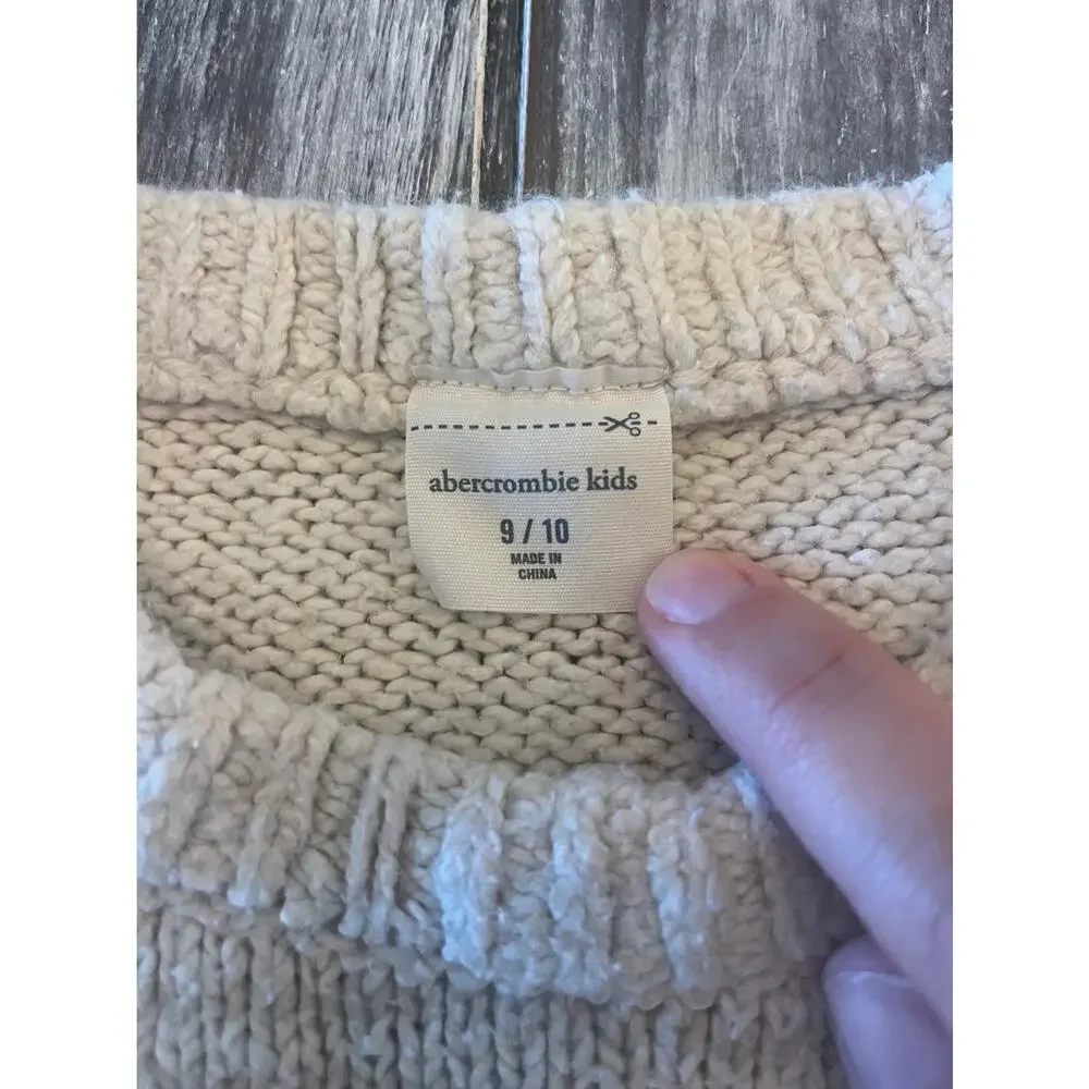 Abercrombie Kids Multicolored Striped Cropped Sweater Size 9/10